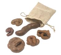 WESIEVYA 6pcs Realistic Fake Poo Toys Funny Prank Props for Halloween April Fools Portable Party Supplies for Jokes Anxiety Relief Novelty Trick Toys for Boys and Girls Adults