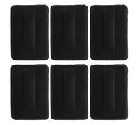WESIEVYA 6pcs Replacement Makeup Pads Face Makeup Applicators for Women Soft Pu Leather