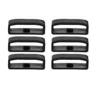 WESIEVYA 6pcs Silicone Watch Strap Rings for 22mm Bands Soft Black Anti-Lost Loops for Smart Watch Straps Sturdy and Easy to Replace