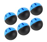 WESIEVYA 6pcs Soft Baseball Training Balls Eva Hollow Structure Lightweight Batting Practice Balls with Perforated Surface for Professional Training Fields and Outdoor Use