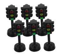WESIEVYA 6pcs Traffic Signal for Educational Road for Roleplaying Bright Colors for Engaging Traffic Education and Intellectual Development
