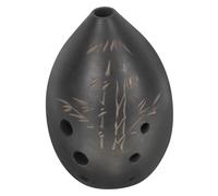 WESIEVYA 8-hole Black Porcelain Ocarina Instrument for Beginners Children, Portable Practice Wind Musical Instrument, Suitable for Boys and Girls Learning and Music Exercises