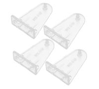 WESIEVYA 8pcs Blind Fixing Bracket Blinds Shades Bottom Brackets Bottom Rail Hold Clips Horizontal Shades Mini Clips Replacement Transparent Acrylic