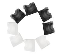 WESIEVYA 8pcs Resin Ocarina Holder for Models Hand-shaped Musical Instrument Stand Black White for Display Protection Desk