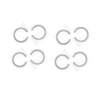 WESIEVYA 8pcs Sound Hole Decals for Guitars Self-adhesive Inlay Stickers Unique Abalone Design Easy Installation for Acoustic Instruments Decorative Accessories for Music