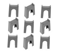 WESIEVYA 9pcs Train Bridge Piers Track Pieces for Toy Train Railway Bridge Pier Model Pretend Play
