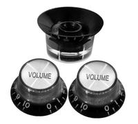 WESIEVYA ABS Electric Guitar Volume Knobs 3pcs Set Knob Caps for Electric Guitar Volume and Tone Function