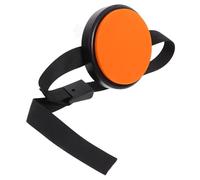 WESIEVYA Adjustable Orange Silicone Drum Practice Pad Leg Strap, Portable Dumb Drum Leg Pad for Beginners and Children, Quiet Percussion Mat for Drummer Training
