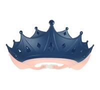 WESIEVYA Adjustable Shower Cap Shield for Bath with Cartoon Crown Design Sturdy PP Material Bath Shampoo Cap Protecting Eyes and Ears Lightweight Shower Visor for Boy Girl