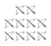 WESIEVYA Alloy Bow and Arrow Pendant Charms 20Pcs Antique Silver Pack