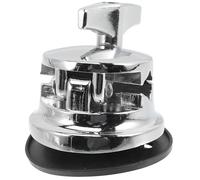 WESIEVYA Alloy Drum Leg Base Zinc Alloy Tom Accessories Convenient Storage Fits Most Drums Silver Replacement Part