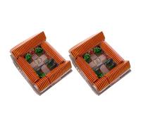 WESIEVYA Ancestor to Burn Sacrificial Supplies 3D Finished Paper Craft 2 Pcs with Exceptional Craftsmanship for Qingming Festival Suitable for Ancestor Worship and Ceremonial