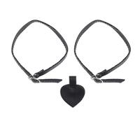 WESIEVYA Anti-Loose Matte Black High Heel Heel Liners 2pcs Set Detachable Ankle Straps Soft Non-Slip Shoe Accessories for Women’s