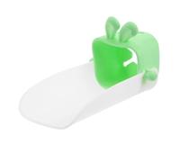 WESIEVYA Antisplash Rabbit Faucet Extender for Sink Spout Extension with Extended Reach for Bathroom Kitchen Bathtub Cute Handwashing Helper in Light Green