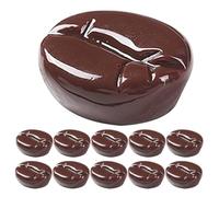 WESIEVYA Artificial Coffee Beans High Simulation Quality Resin Simulation Coffee Bean Props 30pcs for Decoration Suitable for Bakery Models and Bar Counters
