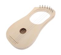 WESIEVYA Beginner Friendly String Lyre Harp Kit Diy Wooden Harp Unfinished Musical Instrument for Boys and Girls Adults
