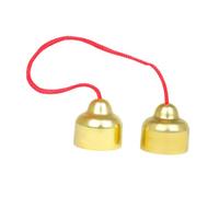 WESIEVYA Bell for Music Learning Copper Percussion Bell for Boys and Girls Portable Musical Instrument for Teaching Rhythm and Melody Design Luxurious Copper Finish
