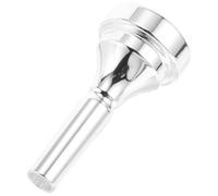 WESIEVYA Brass Instrument for Playing Experience Suitable Accessories Cornet Mouthpiece Silver Metal Simple to Install with Exceptional Random Color and Beginners and Professional Players