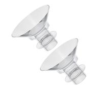 WESIEVYA Breast Pump Flange Inserts for Electric Pumps, Wearable Silicone Flange Inserts, 13mm Diameter Conversion Adapters, Soft Washable Breastfeeding Accessories, 2pcs Set