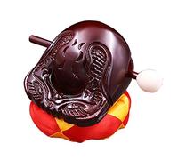 WESIEVYA Buddhist Musical Instrument 1 Set of Carved Wooden Fish for Meditation Room Instrument Supply