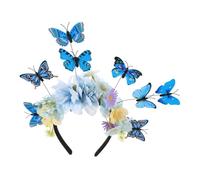 WESIEVYA Butterfly Headband for Women: Elegant Butterfly Fascinator Headband - Bride Crown Monarch Headpiece for Weddings Festivals Tea Parties