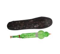 WESIEVYA C Key Cucurbit Flute Faux Jade Mouthpiece Traditional Chinese Hulusi Beginner Musical Instrument Handcrafted Resin Portable Case