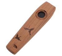 WESIEVYA Classic Wooden Kazoo Musical Instrument for Adults and Beginners Solid Wood Design Easy to Play for Accompaniment and Performances Versatile Kazoo Flute for Guitar and Ukulele