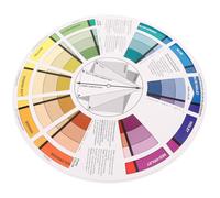 WESIEVYA Color Wheel Gradient Effects Paper Palette for Accurate Color Representation, for Designers and Painters, Paint Mixing Guide for Art and Interior Design