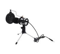 WESIEVYA Computer Microphone and 5mm with Noise Reduction Technology Aluminium Alloy and Abs Material, for Gaming and Commentary on PC and Laptop
