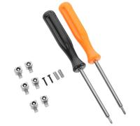 WESIEVYA Controller Handle Latch Repair Tool Set with Metal Buckle Slide Track Lock Clips Includes Y and Cross Screwdrivers Compatible with Switch Game Controller Maintenance