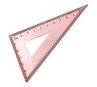 WESIEVYA Copper Triangle Ruler Precision Measuring Tool Account Scale, Vintage Handmade Metal Ruler for Students and Professionals, for Drafting and Layout Tasks