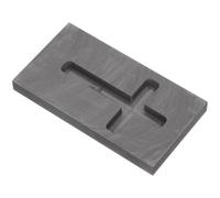 WESIEVYA Cross Shaped with High Thermal Conductivity and Impact Resistance Graphite Mold for Metal and Gold Casting Suitable for Teaching and Test Analysis