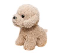 WESIEVYA Cute Plush Dog Keychain, Light Brown Stuffed Dog Bag Pendant with Sturdy Keyring, Adorable Accessory for Women’s Handbags and Keys, Soft Cartoon Plush for Everyday Use
