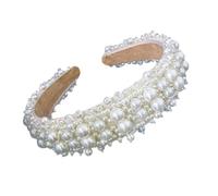 WESIEVYA Delicate White Bride Hair Accessory Lightweight Spinning Material Headband Wedding Headdress Portable Wearing for Holiday and Anniversary Occasions