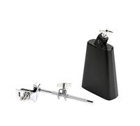 WESIEVYA Drum Set Black Colour and Safe to Use Features Cowbell Metal Accessory with Rich Sound for Beginners and Students, for Drum Kit and Percussion Instruments