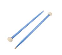 WESIEVYA Dualhead Maple Wood Drumsticks Felt Head Mallets for Timpani and Drum Kits Blue Protect Instruments Produce Accurate Tones Practice Playing for Amateur Musicians