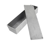 WESIEVYA Effect Stomp Box Aluminium Enclosure Guitar Pedal Case Diecast Aluminium Guitar Effect Accessory Silver 254x71x52.5mm Supply