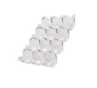 WESIEVYA Egg Storage Box Designed to Prevent from Getting Crushed and Keep Fresh Acrylic 12-grid Egg Holder Fridge Tray for Refrigerator and Pantry