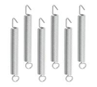 WESIEVYA Electric Guitar Improving Guitar's of Tune Performance 6pcs Tremolo Bridge Springs Silver Metal Lightweight Vintage Tension Springs for Musical Instrument Accessories