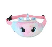 WESIEVYA Fashion Unicorn Crossbody Bag Plush Shoulder Bag Big Eye Design Multi-use Waist Pack for Women
