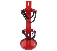 WESIEVYA Fire Extinguisher Mounting Bracket Wall Mount Rack Heavy Duty Iron and Polyester Red Easy to Install Secure Holder for Office and Boat
