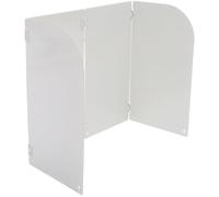 WESIEVYA Foldable Metal Splatter Screen for Frying Pans with Steel Construction and White Finish, Kitchen Grease Splatter Guard Designed to Prevent Oil Spills and Protect Stove Area