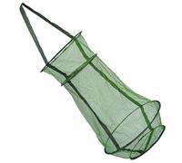 WESIEVYA Foldable Nylon Fishing Basket Mesh Cage Large Fish Catch Net Wear-resistant Portable Fish Trap for Crayfish Shrimp Minnows