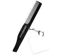 WESIEVYA Folding Comb Keyring 2 Pack Fine Tooth Comb Portable Comfortable to Hold Travel Grooming Tool for Men