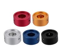 WESIEVYA Footswitch Caps and Provides Comprehensive 5 Sets Aluminium Alloy with Rubber Insert, Extends Service Life for Guitar Effect Pedal for Guitar Effect Pedals