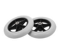 WESIEVYA Front Wheels, and Walker Replacement 2pcs Wheelchair for with PVC Tire Design and Easy Installation Sturdy Scooter Replacement Wheels for Mobility Accessories