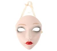 WESIEVYA Full Face Chinese for Women and Hand Painted Hanfu Accessory with Artistic Craftsmanship Versatile Cosplay Face Mask for Carnival Halloween Decoration and Stage Performances