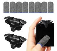 WESIEVYA Game Triggers Mobile Gaming Controller Ergonomic Design Protects Screen Plastic Die-casting Alloy Silver Fiber for Mobile Gaming Random Color