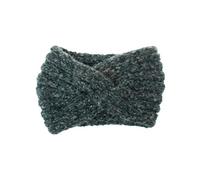 WESIEVYA Green Woolen Yarn Headband for Women, Foldable and Not Easily Deformed, Knitted Cross Hair Band, Fashionable Hair Accessory for Fall, Easily Carried a Handbag