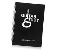 WESIEVYA Guitar Chord Book A4 Six-line Staff Notebook for Beginners Portable DIY Music Score Book with Plastic Cover for Guitarists and Music Practice